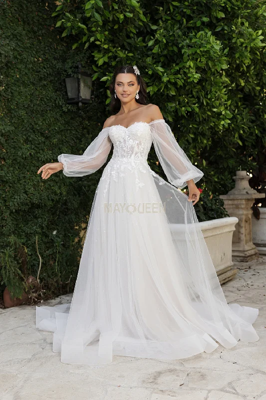 Chic Wedding Gown May Queen RQ8168 - Sweetheart A-Line Bridal Gown