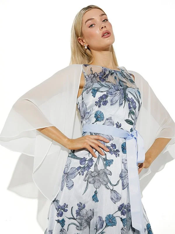 Soft Tulle Dress Twiggy Ivory Chiffon Wrap