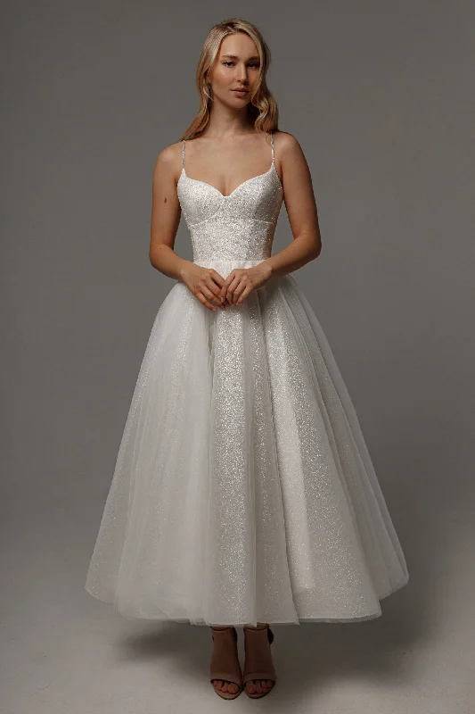 Timeless Dress Sparkly Wedding Dress Rakel Midi