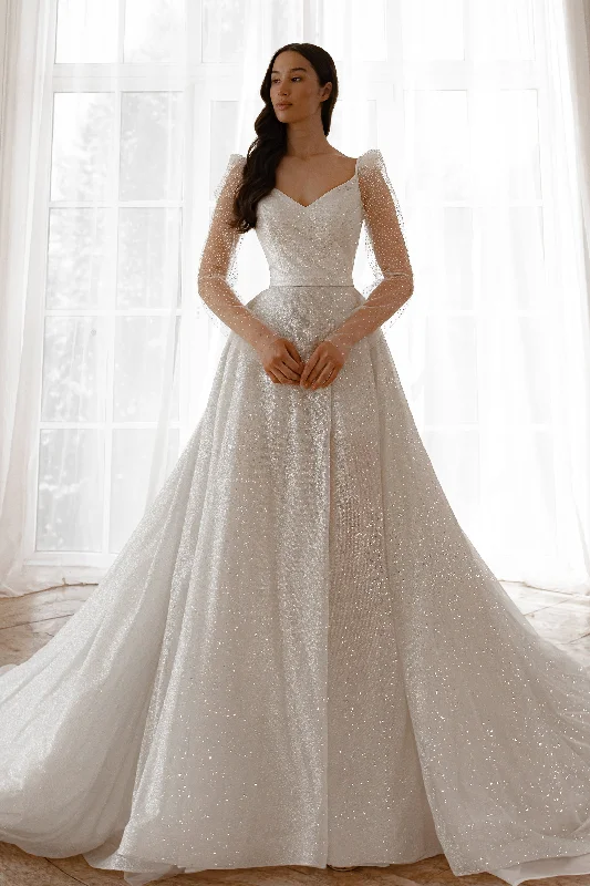 Traditional Gown 2 in 1 Wedding Dress Calista With The Detachable Skirt