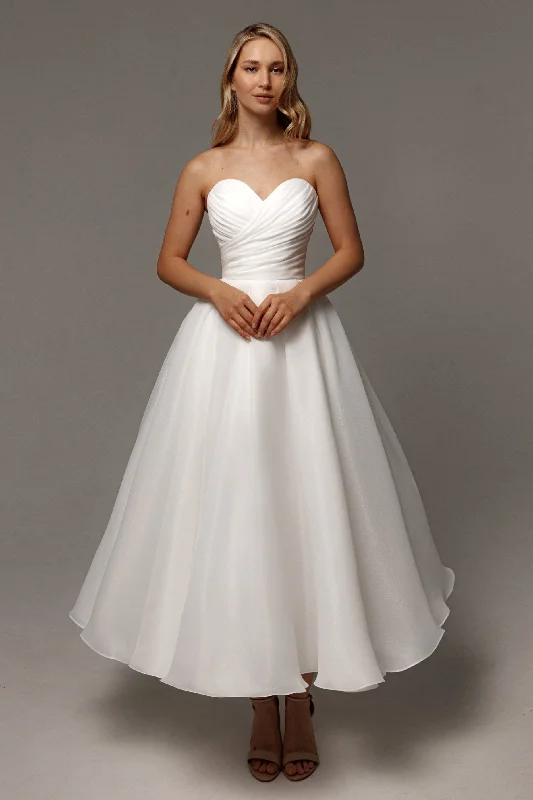 Organza Dress Organza Midi Wedding Dress Lamia