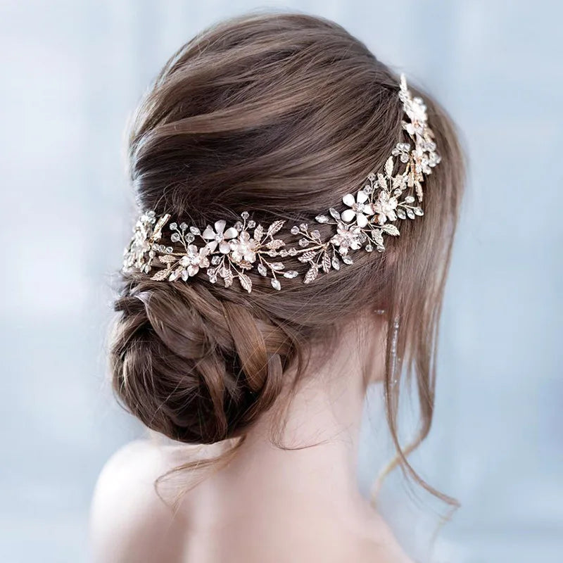 Vintage-Inspired Gown 1pc bridal jewelry leaf headband gold headdress wedding dress accessories hair bands hair accessories hair bands Vintage-Inspired Gown 1pc bridal jewelry leaf headband gold headdress wedding dress accessories hair bands hair accessories hair bands