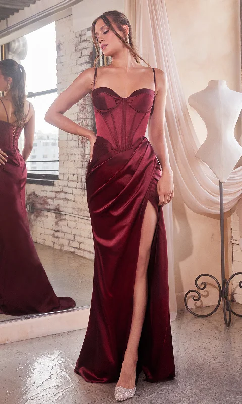 Embroidered Satin Dress Ladivine 7498