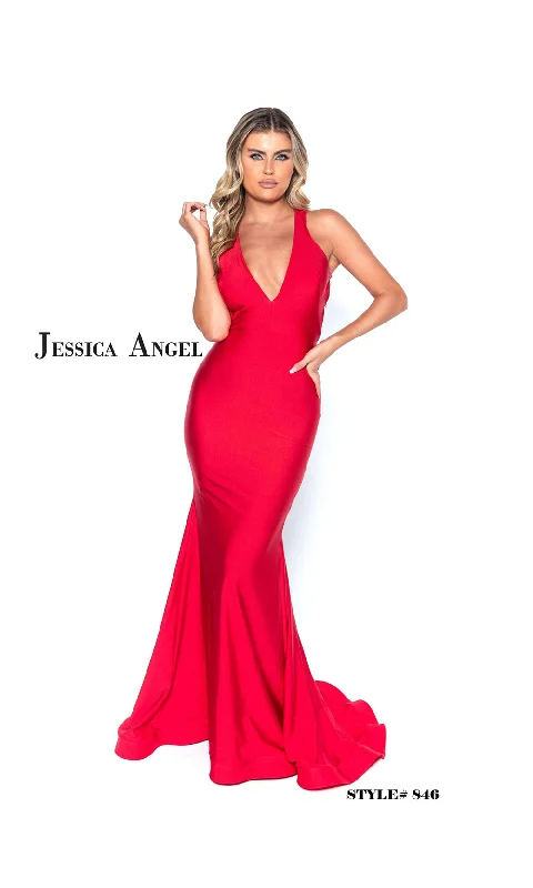 Pleated Gown Jessica Angel 846