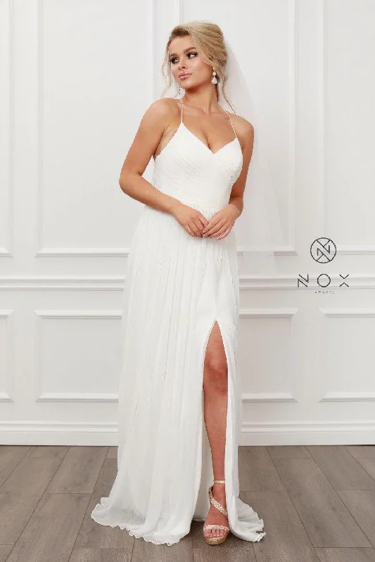 Strapless Ball Gown Simple Formal Long White Dress