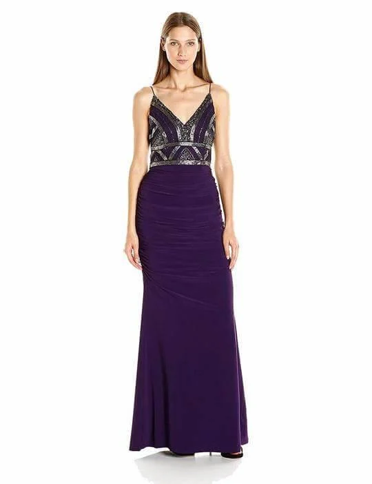 Chic Minimalist Dress Adrianna Papell AP1E200204 Long Formal Spaghetti Strap Prom Dress Chic Minimalist Dress Adrianna Papell AP1E200204 Long Formal Spaghetti Strap Prom Dress