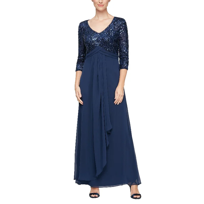 Embellished Gown Alex Evenings AE8196784 Formal Long Dress
