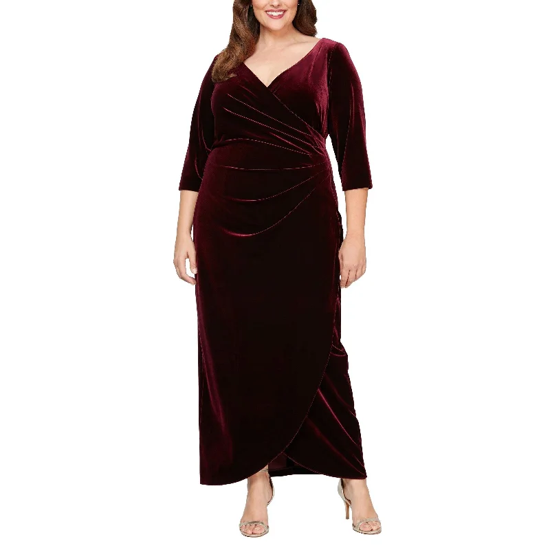 High Neck Dress Alex Evenings AE84918583 Plus Size Formal Dress