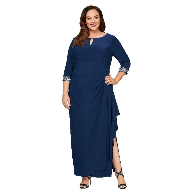 Handmade Dress Alex Evenings AE4351416 Plus Size Long Formal Dress