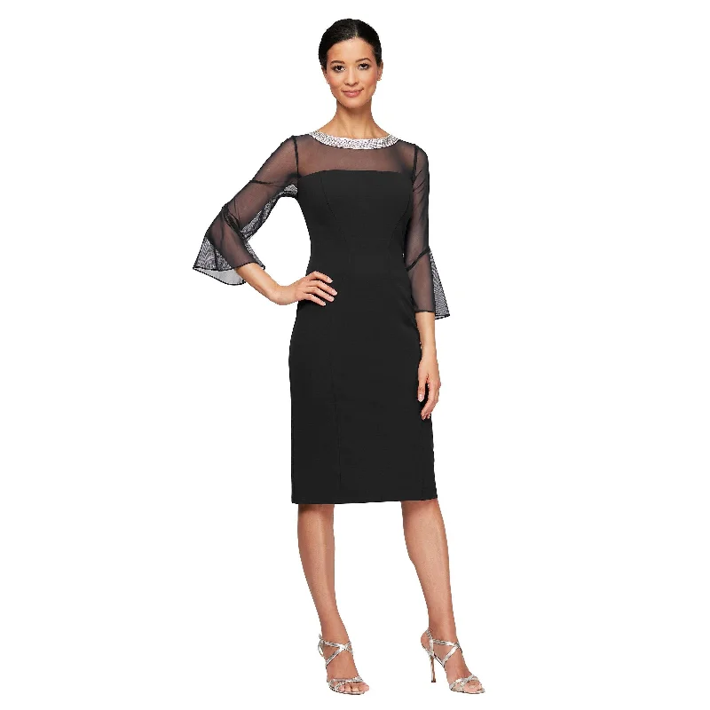 Vintage Lace Dress Alex Evenings AE160146 Short Cocktail Beaded Dress