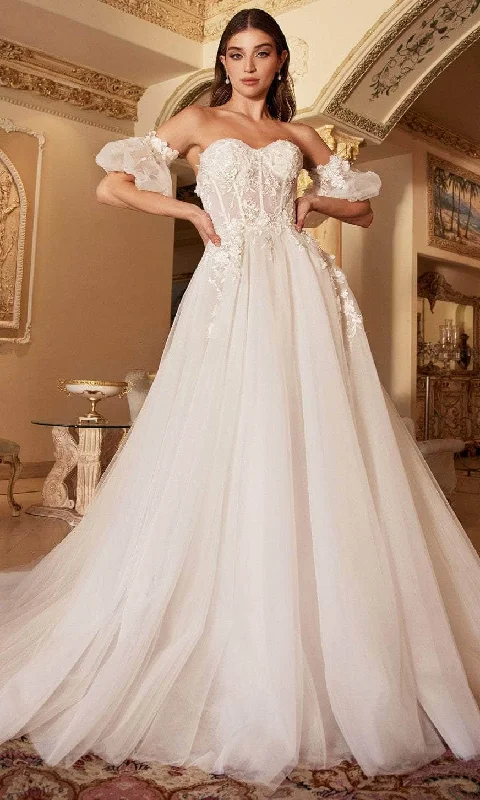 Pearl Embellished Dress Andrea and Leo A1103W - Lace Corset Bridal Gown