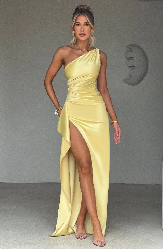 Dreamy Wedding Gown Ariel Maxi Dress - Lemon