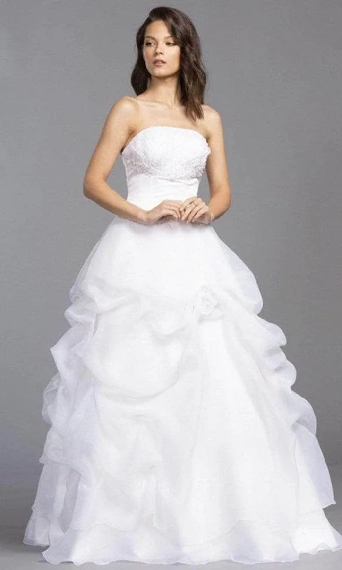 Exquisite Gown Aspeed Bridal - LH039 Strapless Ruffled Bridal Dress