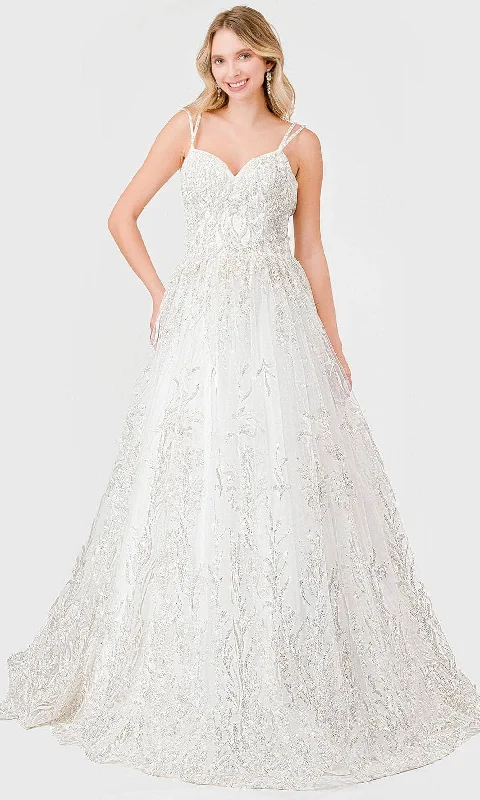 Beaded Dress Aspeed Design MS0004 - Dual Straps Sweetheart Bridal Dress
