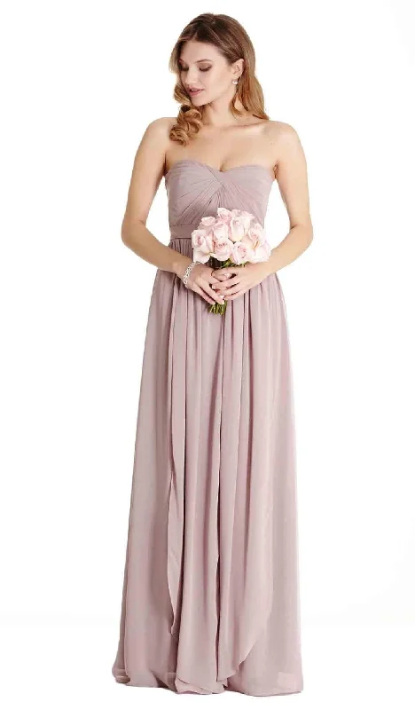 Appliqué Dress Aspeed Design - Strapless Ruched Sweetheart A-line Evening Dress