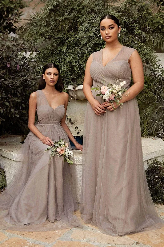 Modern Minimalist Gown Cinderella Divine - ET322 Sweetheart Neckline Convertible Tulle Gown