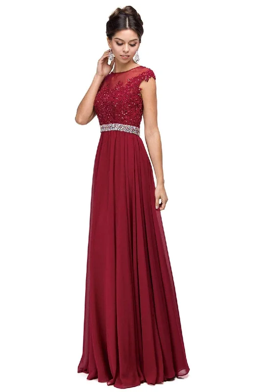 Strapless Ball Gown Dancing Queen - Cap Sleeve Illusion Beaded Belt A-Line Dress 9400 - 1 pc Taupe in Size S Available Strapless Ball Gown Dancing Queen - Cap Sleeve Illusion Beaded Belt A-Line Dress 9400 - 1 pc Taupe in Size S Available