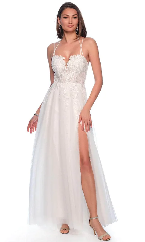 Dave & Johnny Bridal 11949 - Cross Strap Bridal Gown