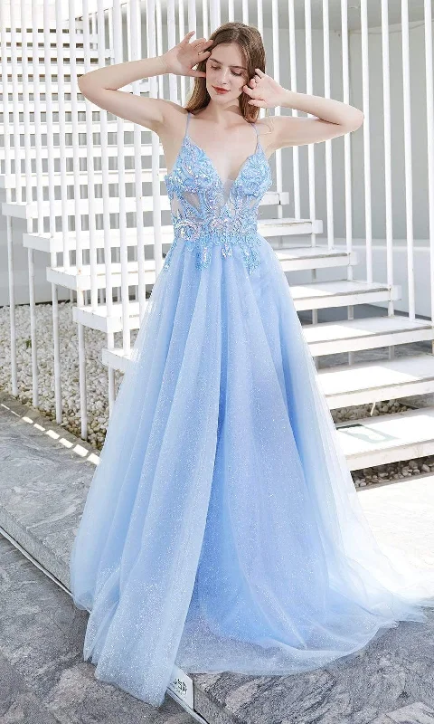 Couture Dress J'Adore Dresses - J20031 Sleeveless Corset Tulle Dress