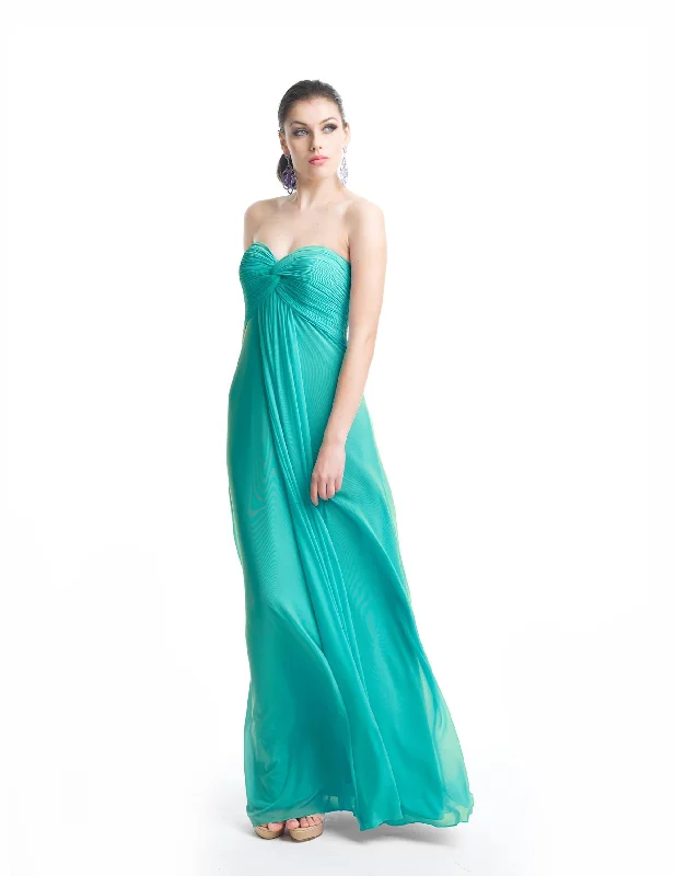 Pearl Embellished Dress J'Adore Dresses - J5082 Strapless Knot Accented Empire Long Gown Pearl Embellished Dress J'Adore Dresses - J5082 Strapless Knot Accented Empire Long Gown