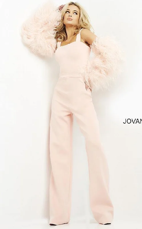 Appliqué Dress Jovani 05505 Formal Sleeveless Jumpsuit
