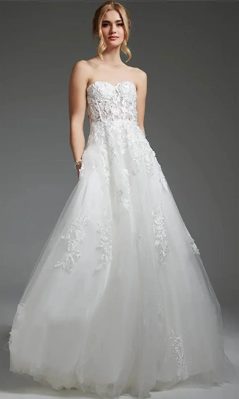 Puffy Sleeve Dress Jovani JB05361 - Corset Wedding Dress