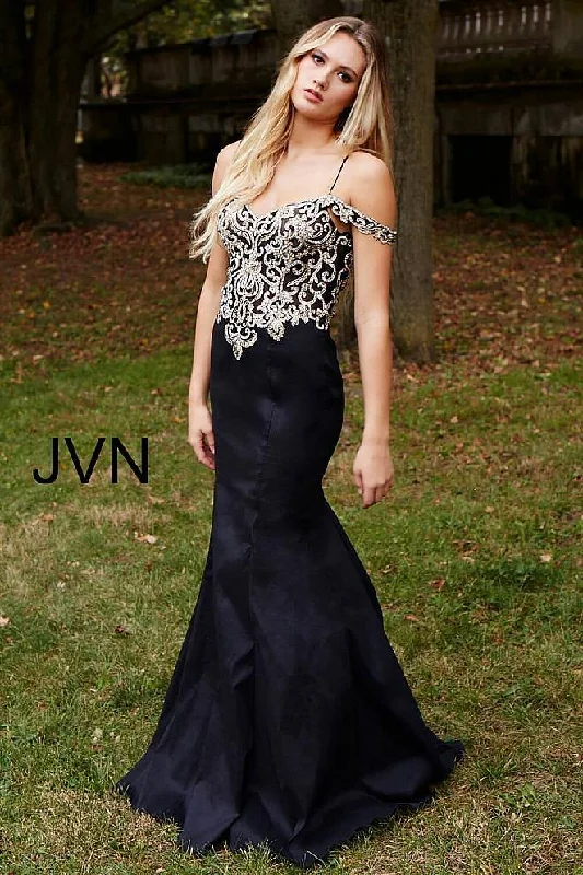 Dramatic Train Gown Jovani 60204 Long Prom Dress