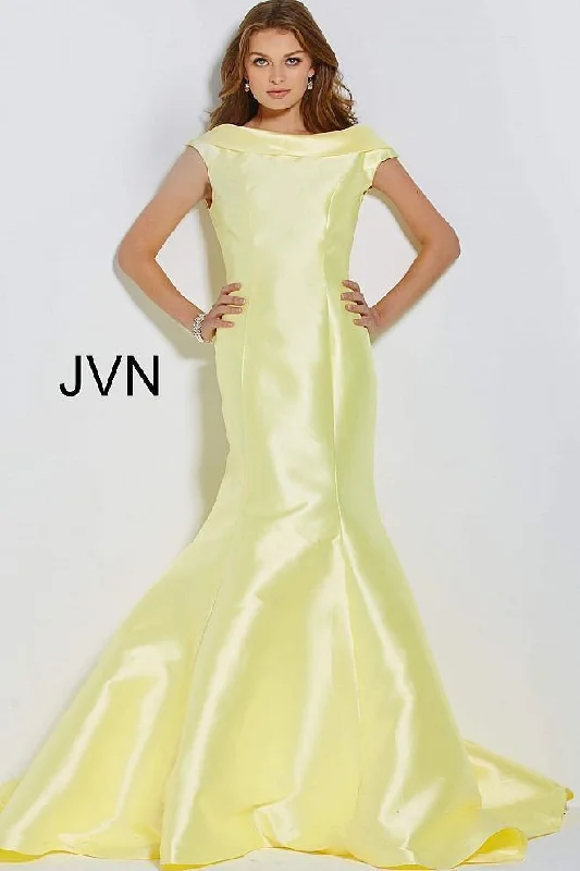 Floral Appliqué Gown Jovani 60173 Prom Long Dress