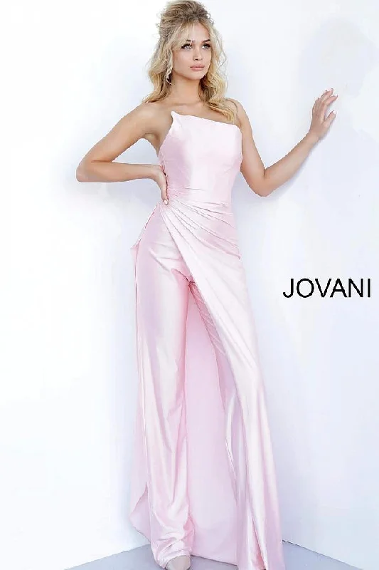Sheer Sleeve Dress Jovani 68563 Prom Long Jumpsuit