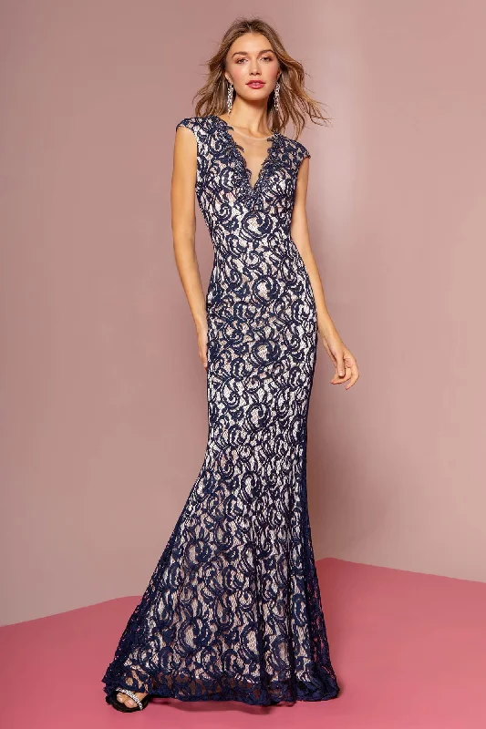 Open Back Dress Lace Long Open Back Prom Dress Formal Sale