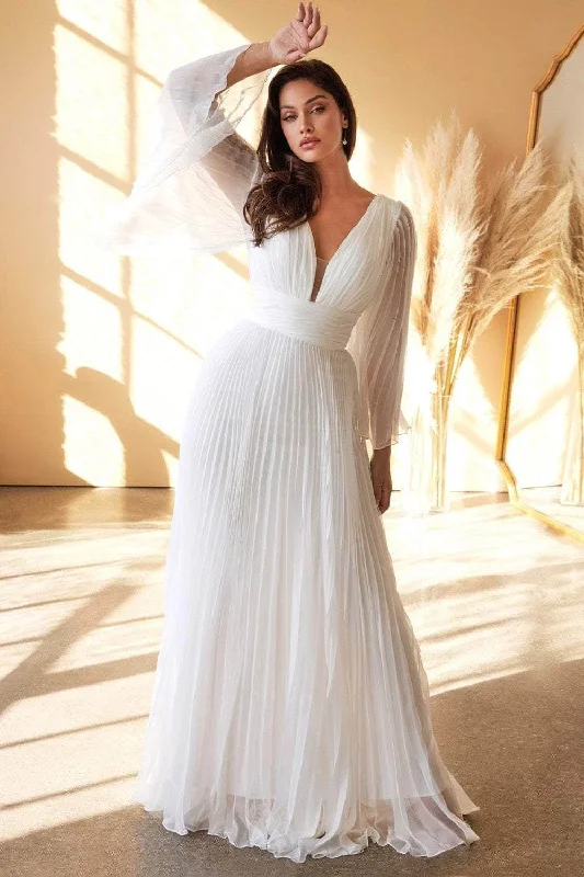 Empire Line Gown Ladivine Bridal CD242W - Chiffon Formal Dress