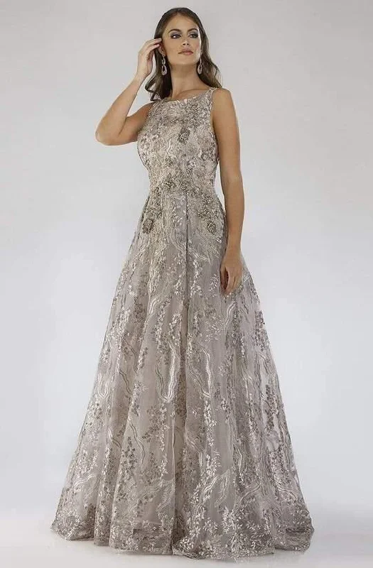 Flowing Wedding Gown Lara Dresses Sleeveless Long Prom Dress 29664