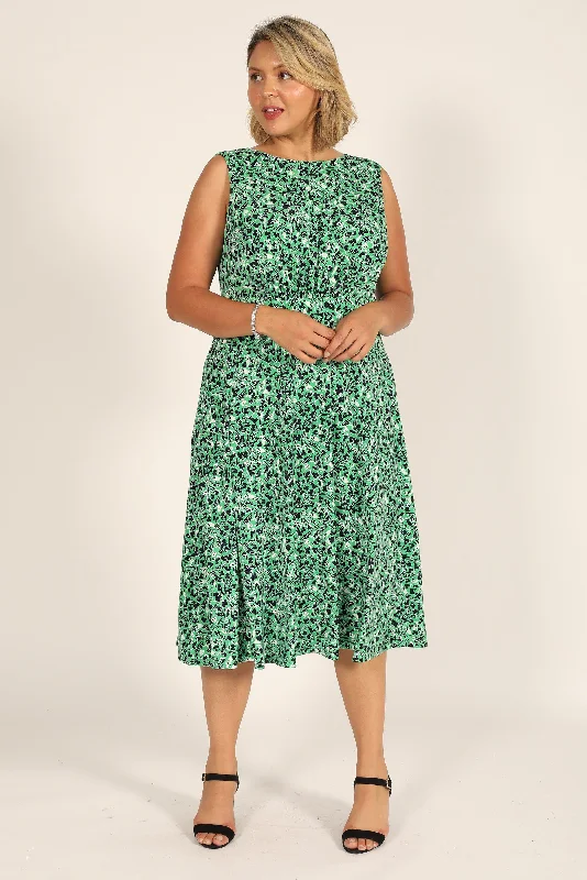 Modern Gown London Times Short Sleeveless Plus Size Dress T5758W