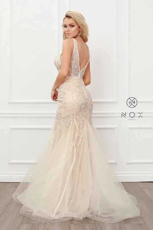 Luxury Lace Gown Long Ball Gown Mermaid Dress