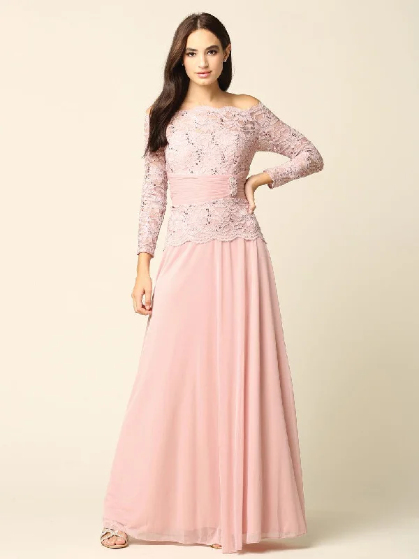 Short Wedding Dress Long Mother of the Bride Off Shoulder Formal Dress