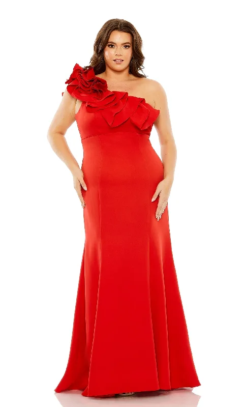 Mac Duggal Long Plus-Size Formal Dress 49707