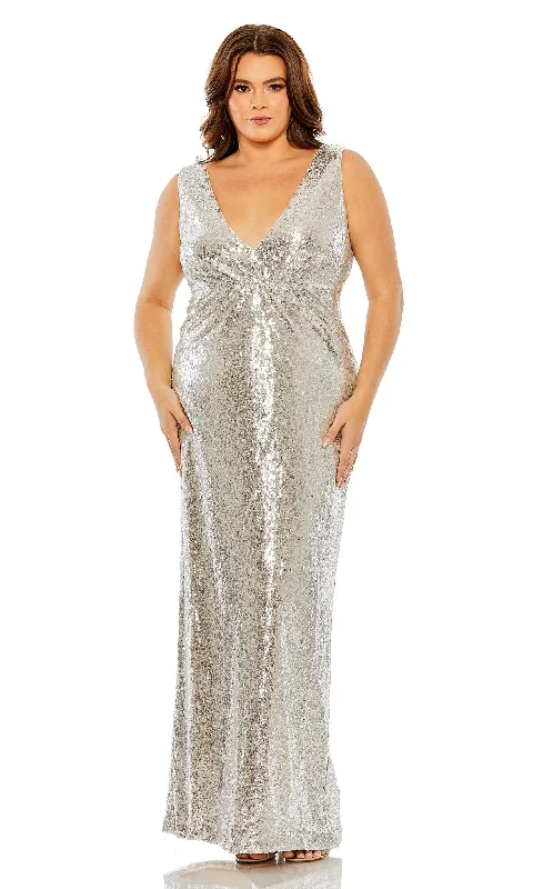 Mac Duggal Long Plus-Size Formal Dress 68538