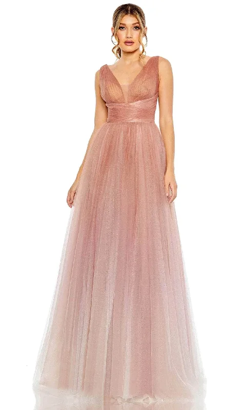 Short Wedding Dress Mac Duggal 20601 - Rose Ombre Long Prom Dress