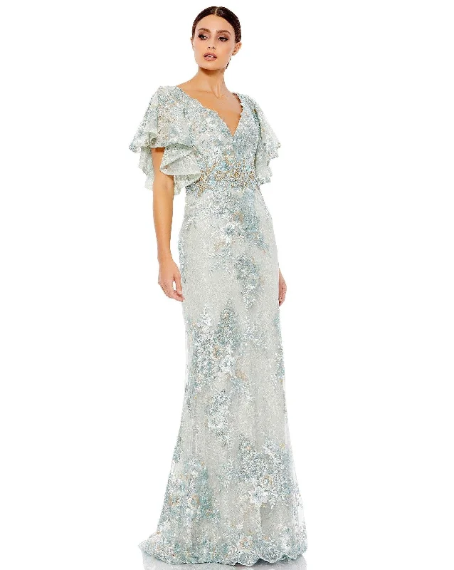 Ruched Bodice Dress Mac Duggal 67842 Mother of the Bride Long Dress