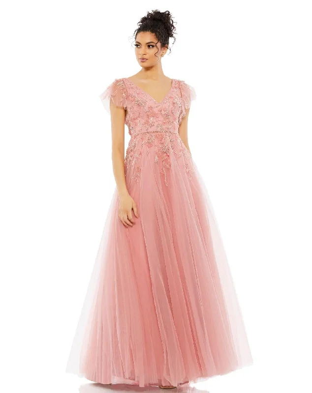 Mermaid Dress Mac Duggal 11224 Cap Sleeve Formal Dress