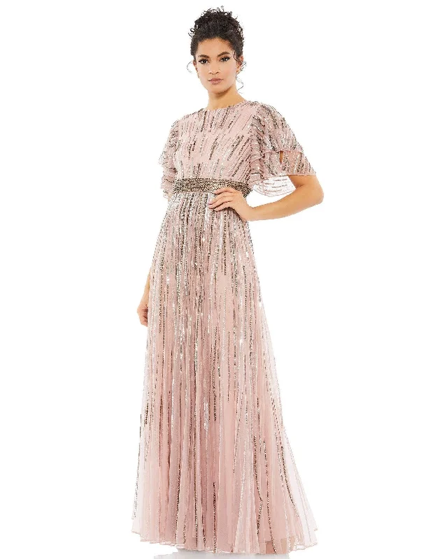 Embroidered Satin Dress Mac Duggal 93582 Mother of the Bride Long Dress