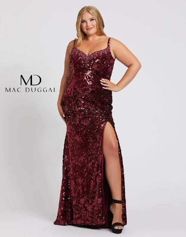 Strapless Dress Mac Duggal 77562 Fabulous Long Plus Size Dress