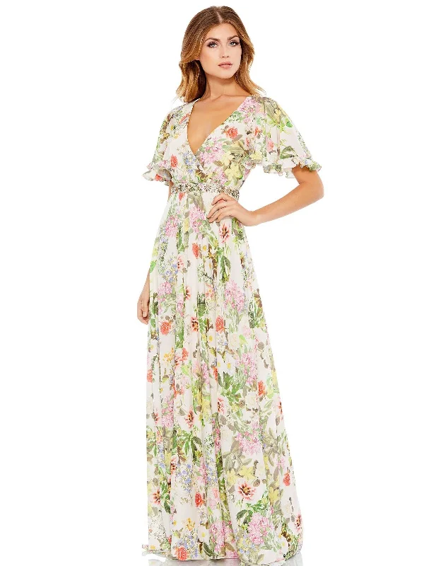 Stunning Wedding Gown Mac Duggal 9079 Long Mother of the Bride Maxi Dress
