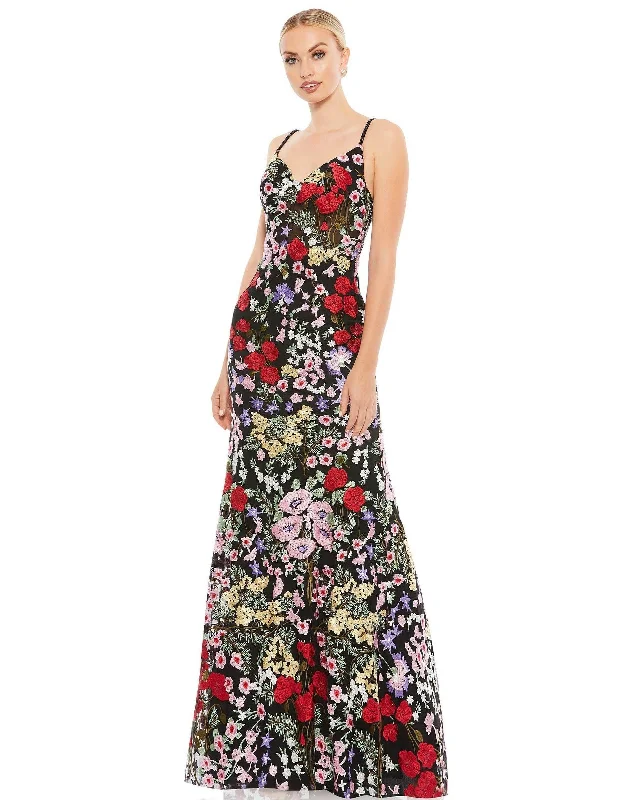 Exquisite Gown Mac Duggal 67473 Long Formal Floral Lace Dress