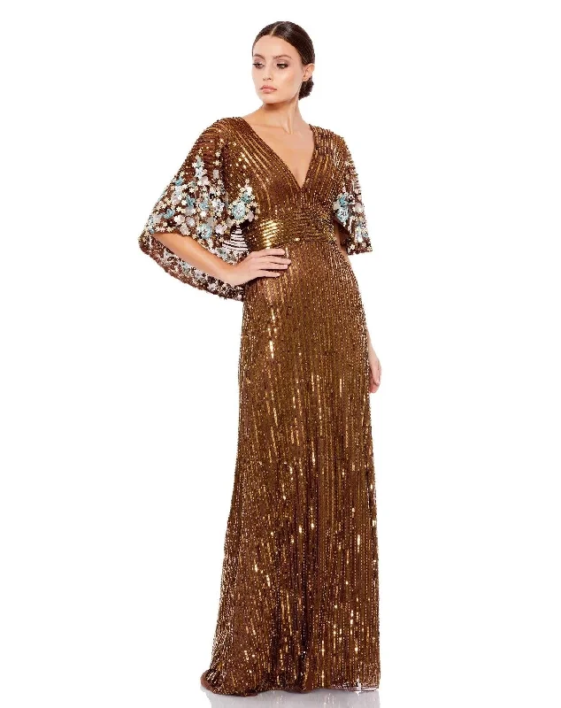 Boho Gown Mac Duggal 5221 Long Mother of the Bride Dress