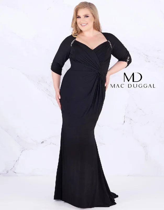 Mac Duggal Long Plus Size Prom Dress