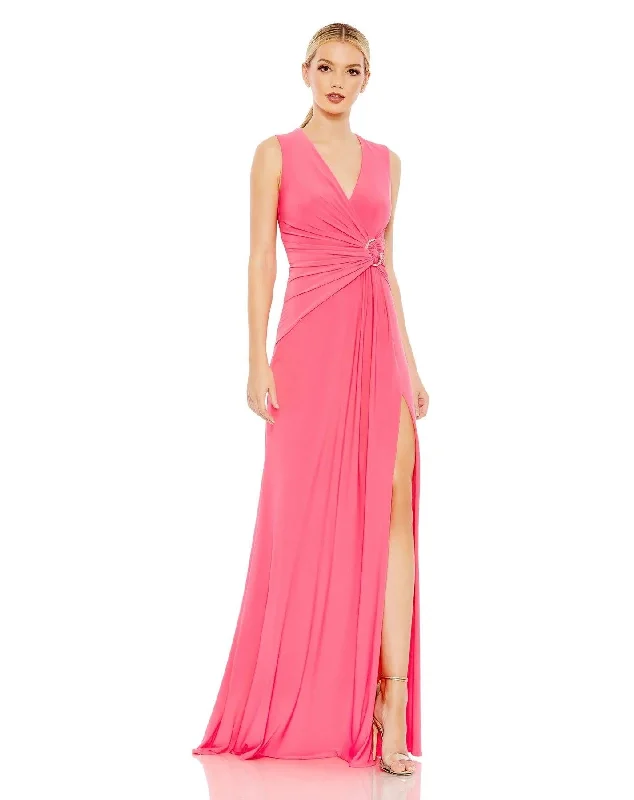 Floor-Length Dress Mac Duggal 70155 Long Sleeveless Formal Gown