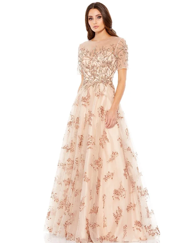 Handcrafted Wedding Gown Mac Duggal 79317 Long Mother of the Bride Dress