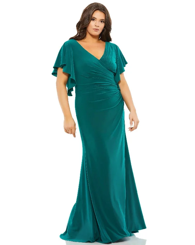 Long Train Gown Mac Duggal 49505 Mother of the Bride Long Gown