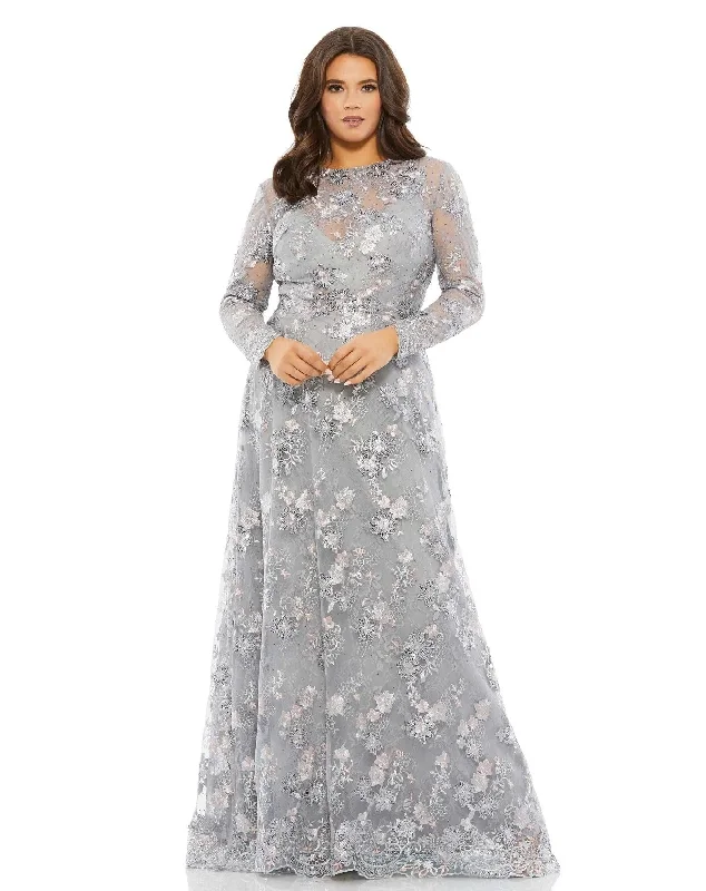Beautiful Wedding Gown Mac Duggal 67923 Long Sleeve Formal Long Dress